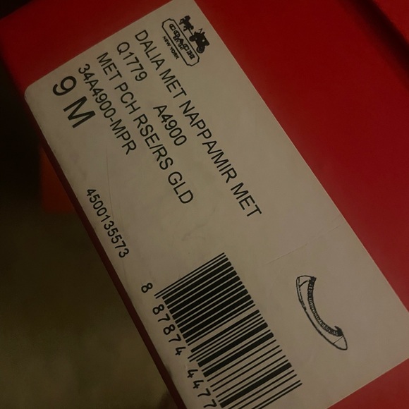 Coach Dalia cap toe Rose Gold Flats 9 - Picture 6 of 6